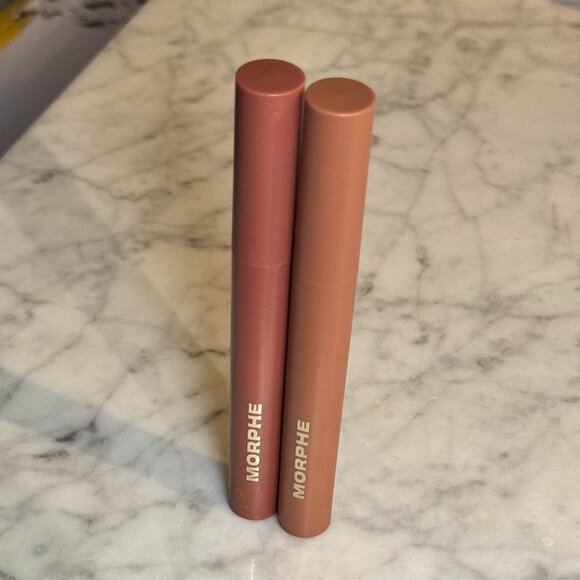 Morphe Lip Filter Hydroplump Soft Matte Lipstick Set | Petal & Honey | NEW - Picture 1 of 7